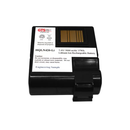 GLOBAL TECHNOLOGY SYSTEMS, GTS, MOBILE SCANNER AND PRINTER, ZEBRA, QLN420, OEM PART # P1050667-016, CAPACITY 5000, VOLTAGE 7.4