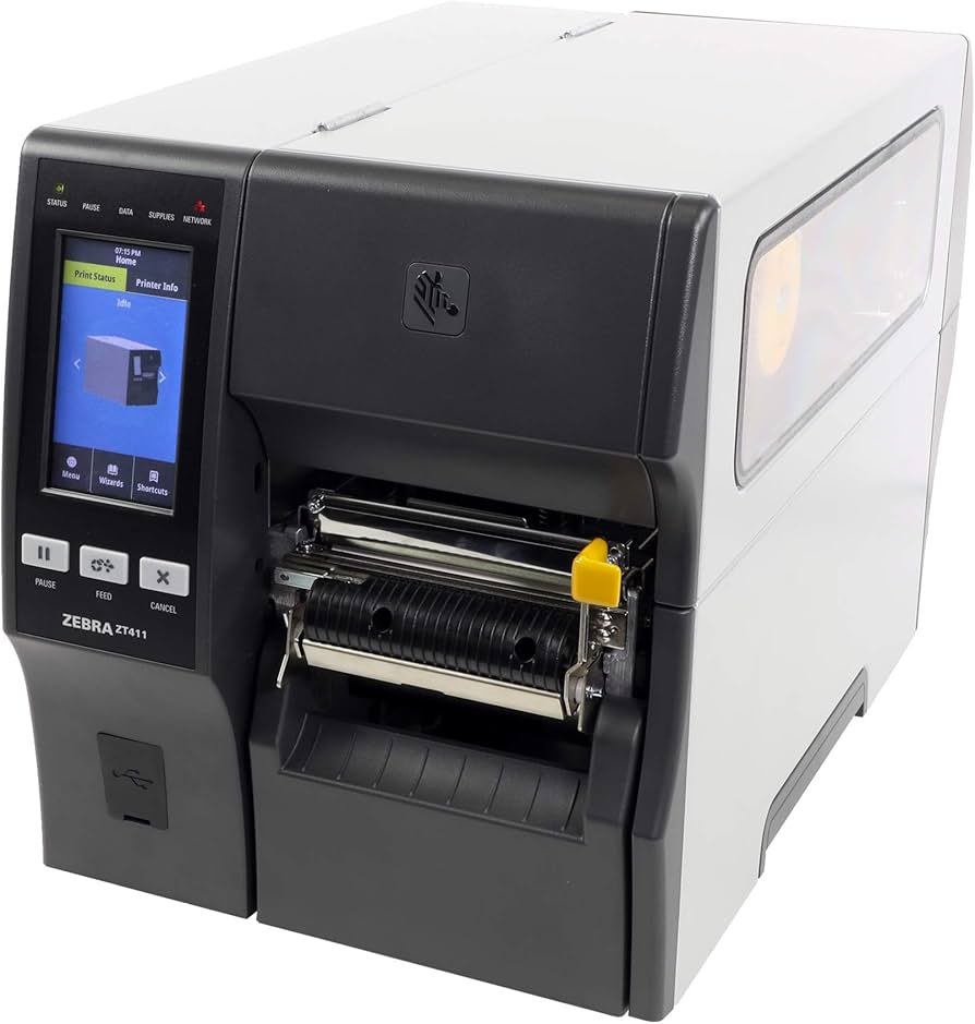 Zebra ZT41143-T010000Z ZT411 Industrial Thermal Transfer Label Printer, 4", 300 dpi