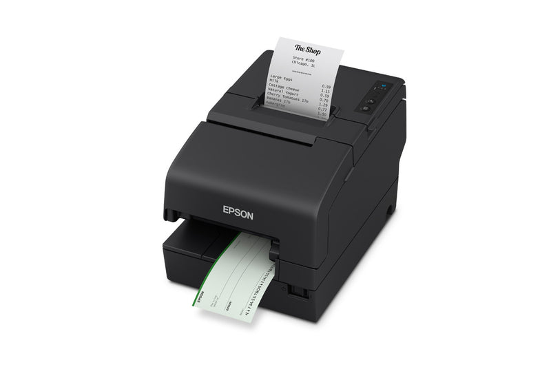Epson OmniLink TM-H6000VI Multifunction POS Printer with Check Processing (Serial, Black) - official Epson product image