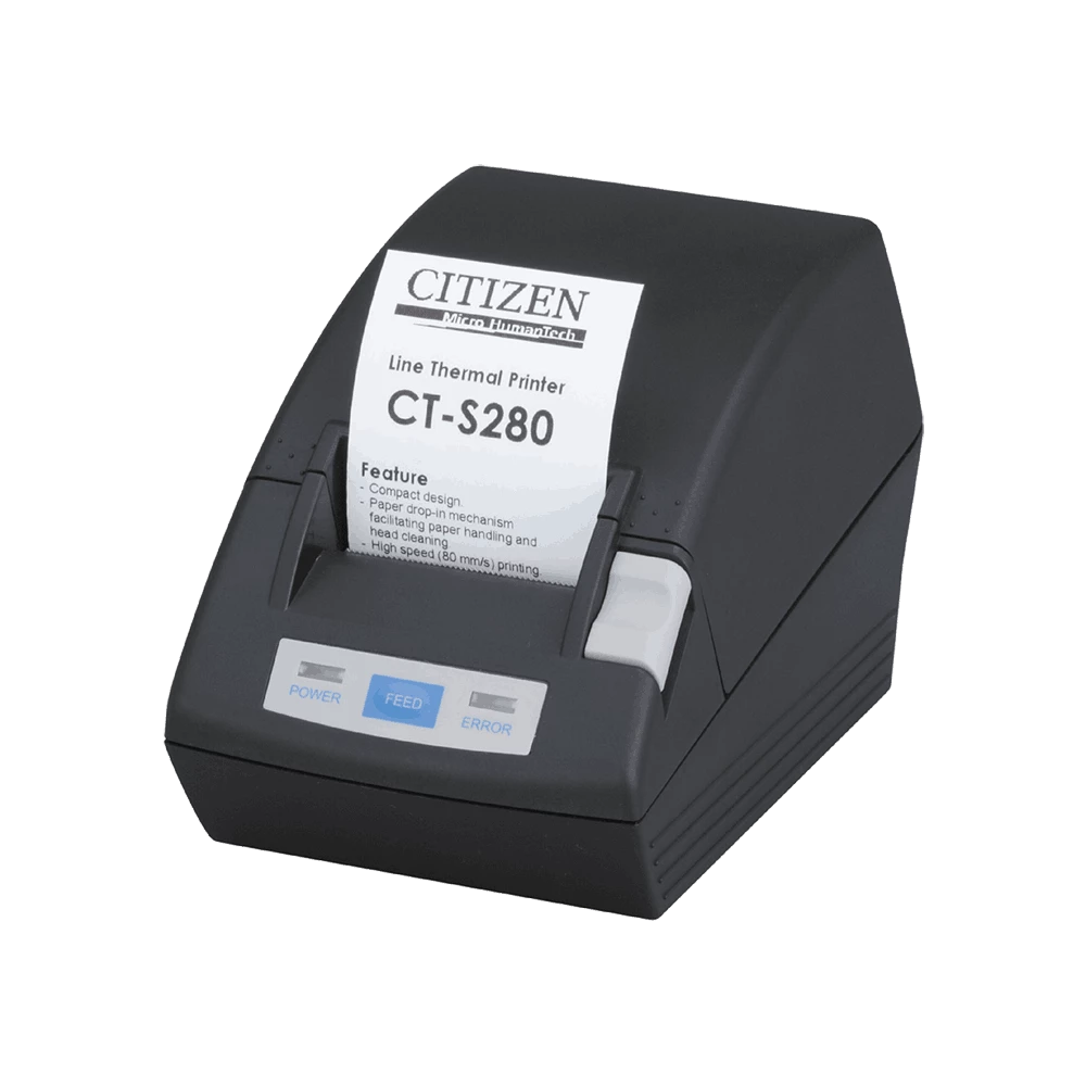Citizen CT-S281USU-BK-P CT-S281 Thermal POS Receipt Printer, USB, Black
