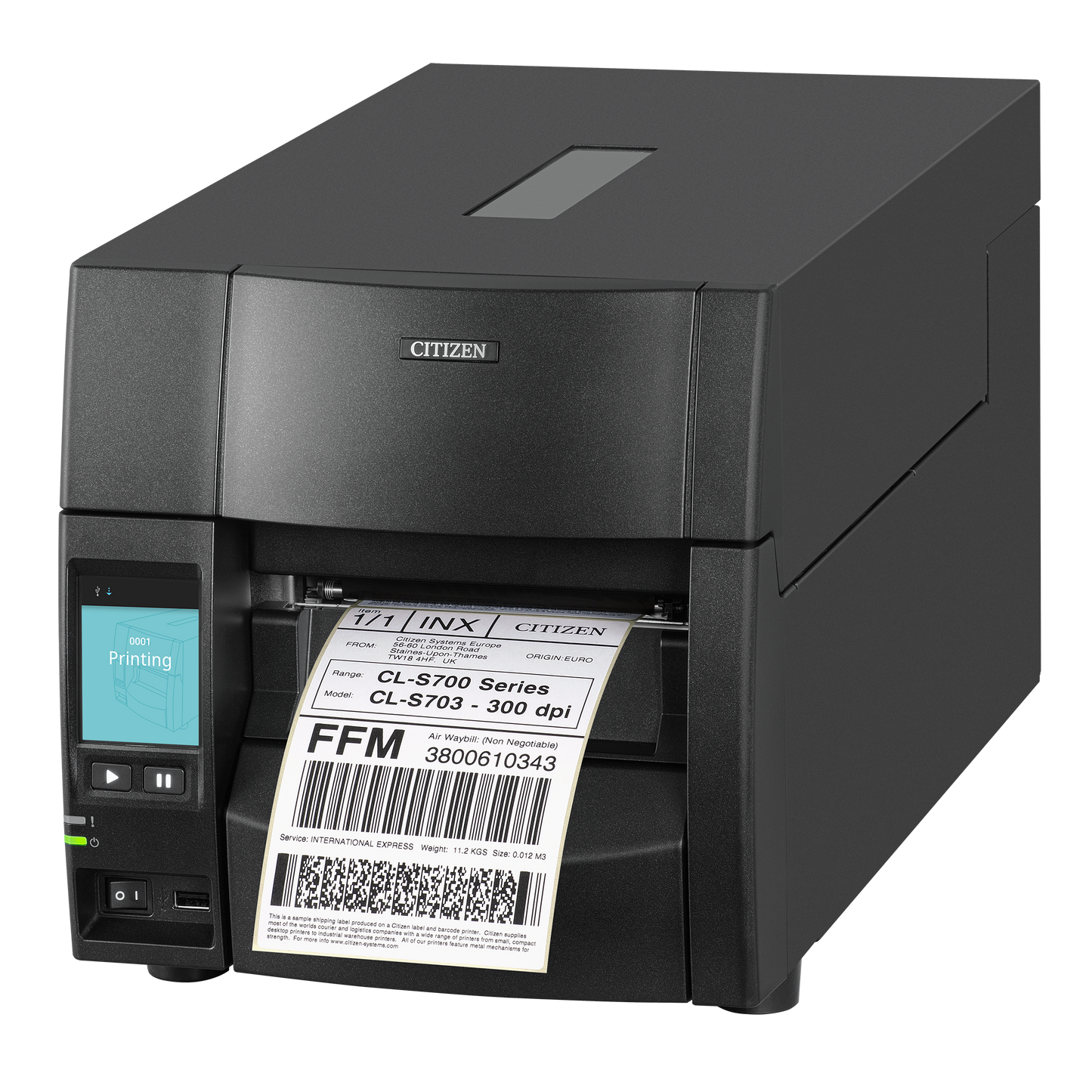 Citizen CL-S700III, 4" Industrial Label Printer