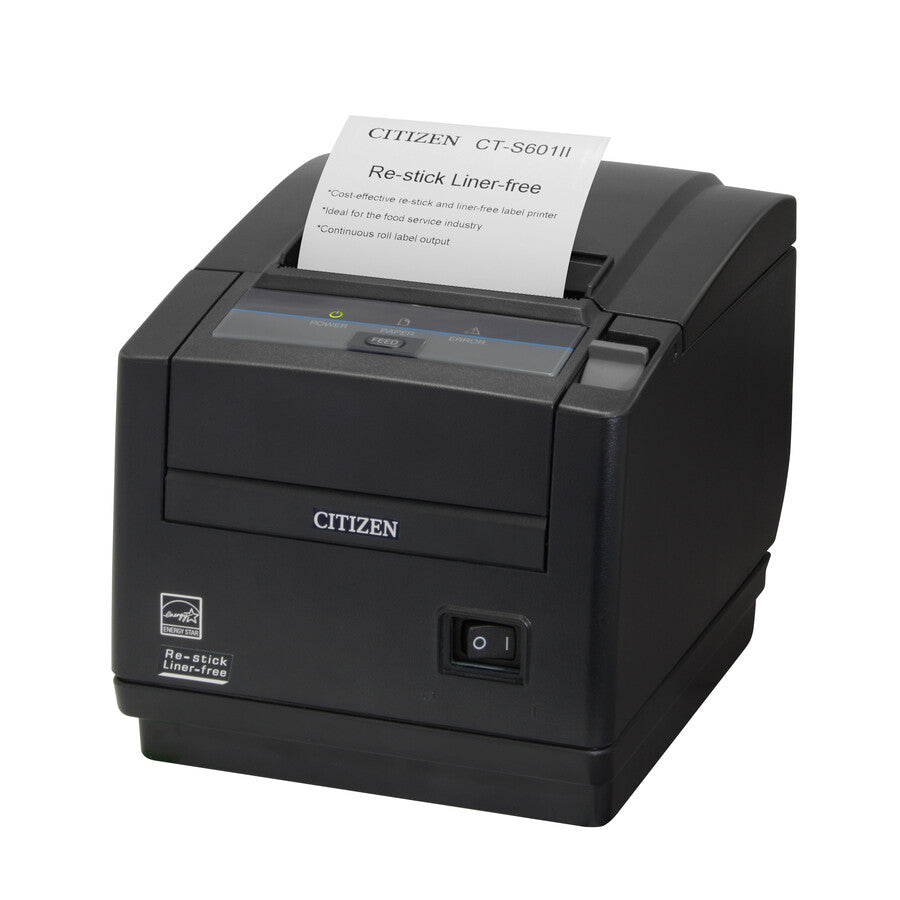 Citizen CT-S601IIR Liner-Free Sticky POS Printer