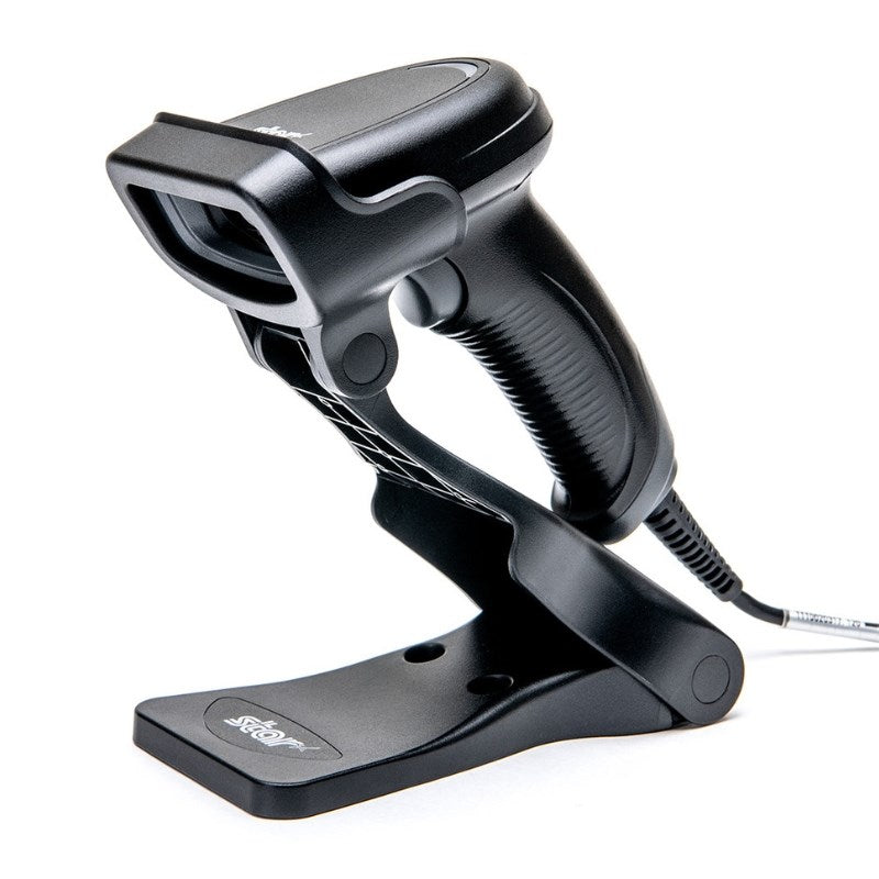 Star Micronics BSH-20B Wireless 2D Barcode Scanner (Black, Bluetooth, with Stand)