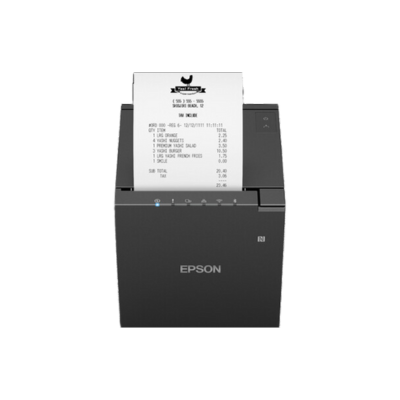 Epson, TM-M30III, Thermal Receipt Printer, Autocutter, USB, and Ethernet, Black