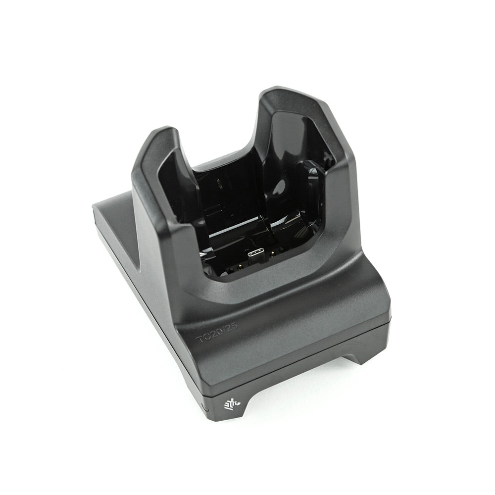 Zebra TC21/TC26 Single Slot Charge Cradle, Requires Power Supply and USB Cable (PWR-WUA5V12W0US, CBL-TC5X-USBC2A-01) - CRD-TC2Y-BS1CO-01