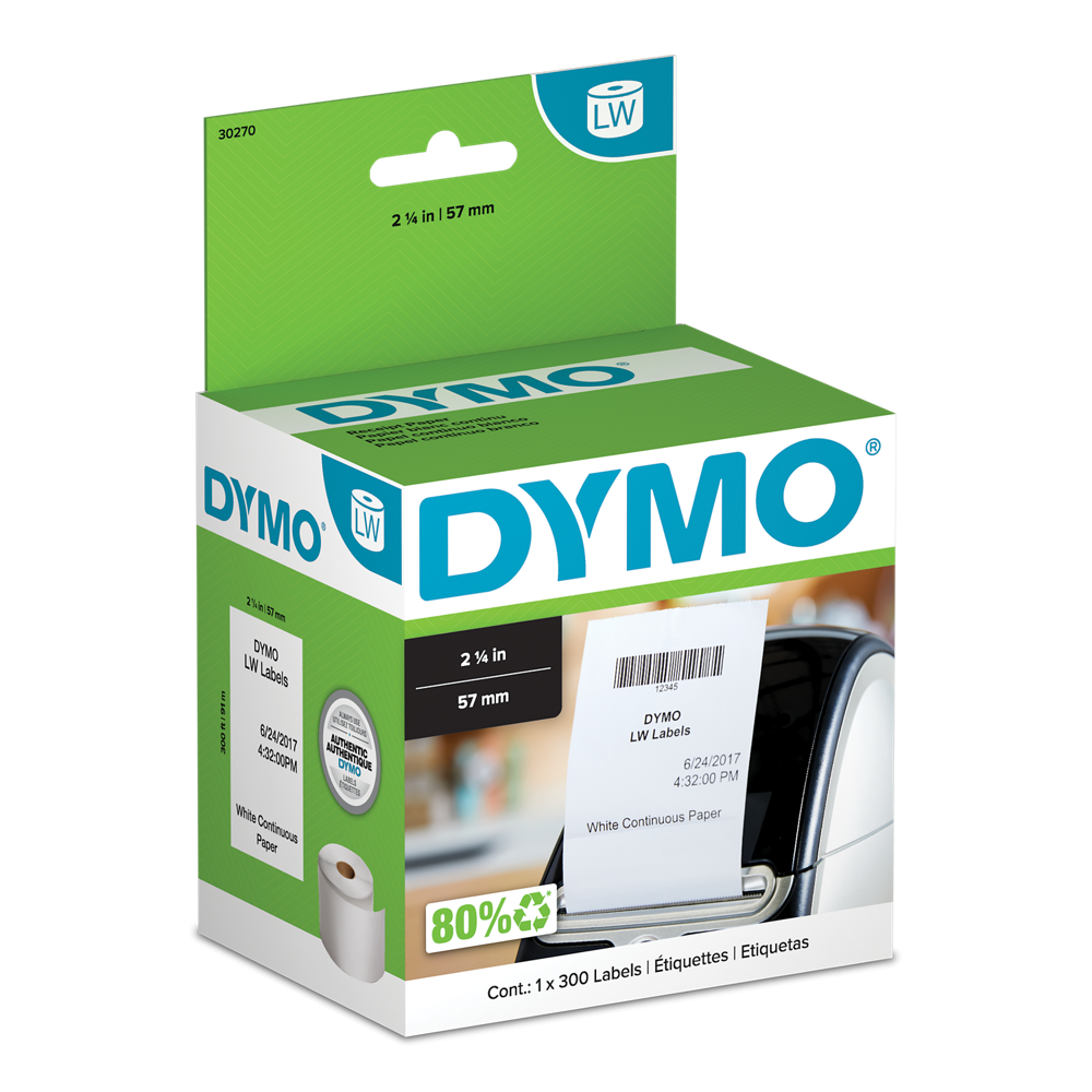 DYMO 30270 LabelWriter Continuous Receipt Roll – 2.25" x 300' — manufacturer packaging