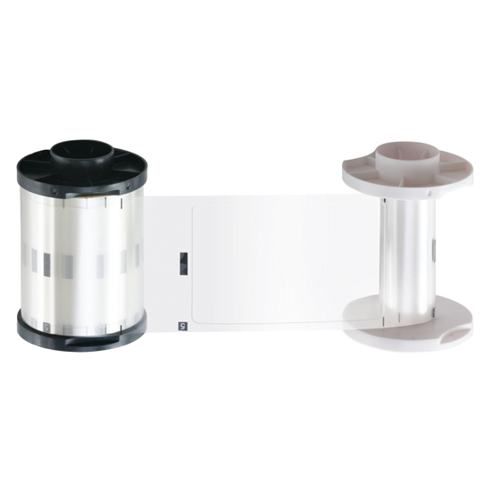 HID Fargo Laminate, Polyguard 1MM Clear Overlaminate, Large Size Smart Card Cut Out, HDP5000/5000E, 5600, 8500, DTC4500E, 250 Prints - 082655