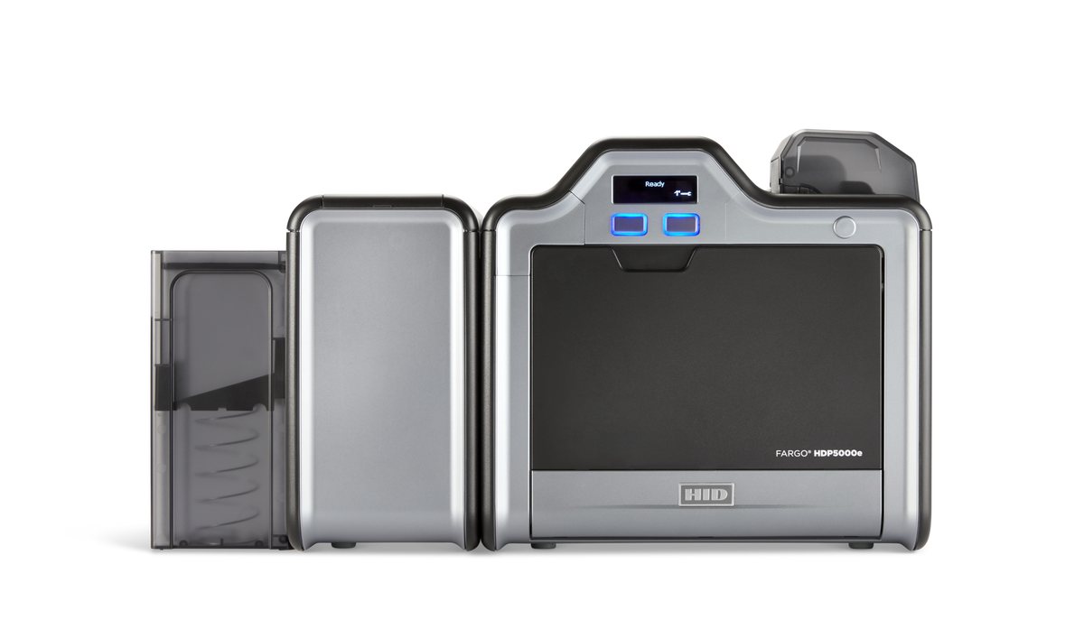HID Fargo HDP5000E DUAL-SIDE Printer: Base Model, 4 Yr Warranty W Lifetime Printhead Warranty - 096640