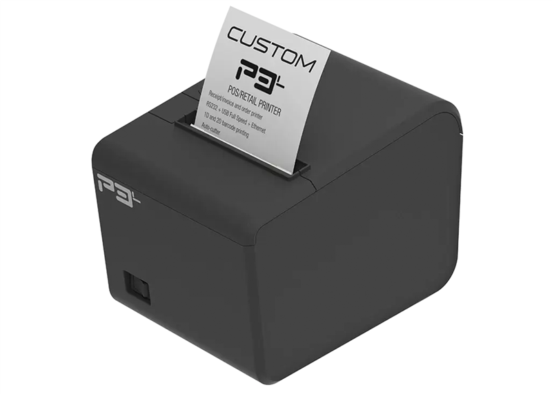 Custom America P3L Thermal Receipt Printer, USB/Serial/Ethernet - 911MX010100733