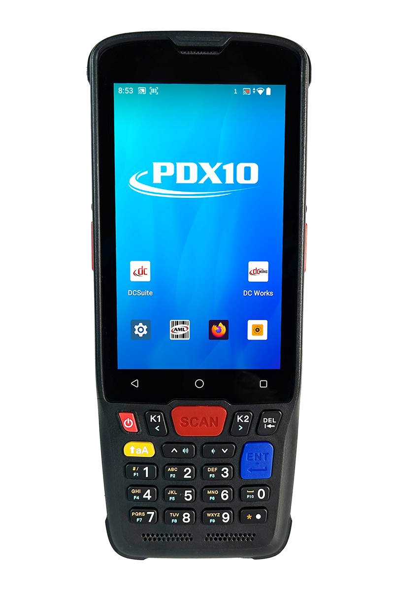 American Microsystems Ltd Aml, PDX10, 802.11, 2D Imager, Camera, USB Charger, Silicone Case | PDX10-1601-20