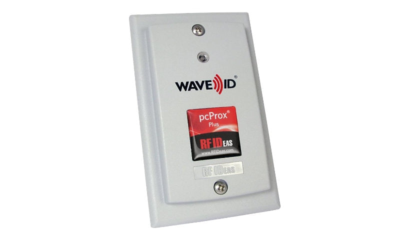 rf IDEAS WAVE ID Plus gray FactoryTalk surface mount reader front view