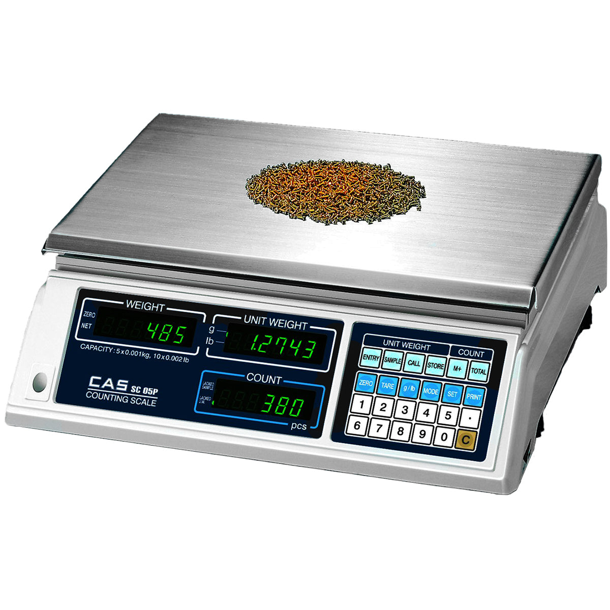 CAS SC Series counting scale for inventory and parts counting