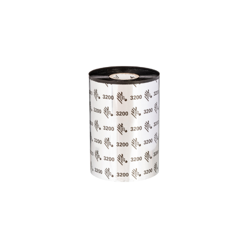 Zebra Wax/Resin Ribbon 5555; Standard Performance 25mm (1in) core 6/box for Tabletop Printers
