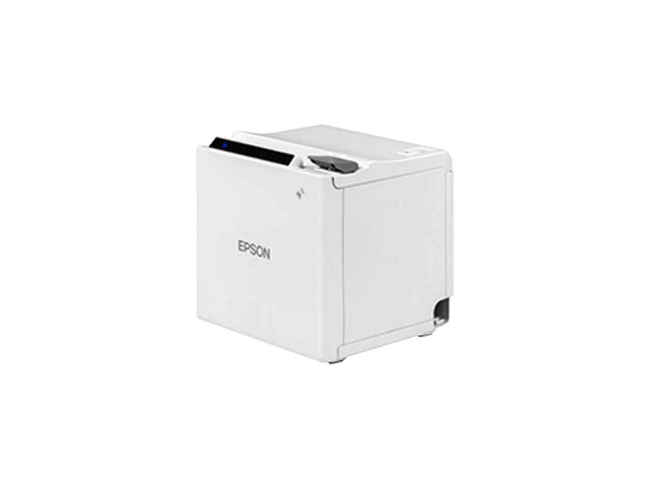 EPSON TM-M10 Thermal RECEIPT PRINTER Autocutter USB ETHERNET EPSON WHITE ENERGY STAR (C31CE74021_Open Box) - Epson C31CE74021_Open Box