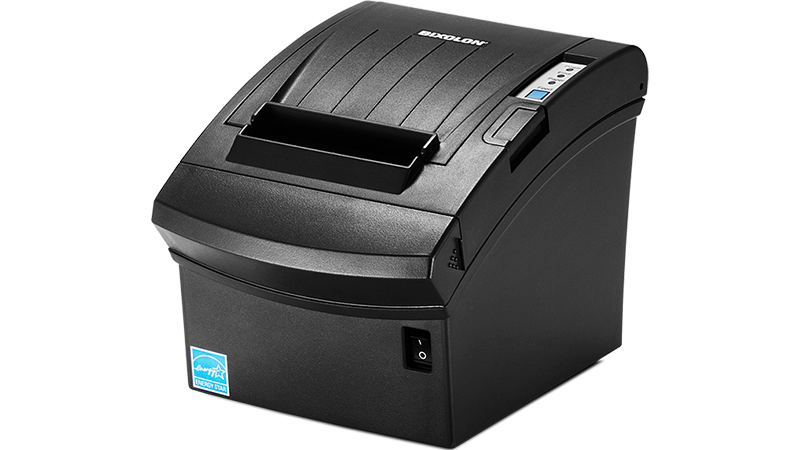 BIXOLON SRP-350PLUSIIICOG THERMAL PRINTER USB & ETHERNET BLACK AUTO CUTTER P/S & USB CABLE INCL.