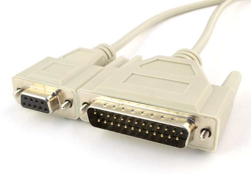 Serial Cable System 25M/9F Null Modem 6' Beige (2901-6MF9)
