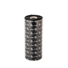 Zebra Wax Ribbon, 156MMX600M (6.14INX1968.5FT), 2100; High Performance Wax, 25MM (1IN) Core, 10/BOX - 02100BK15660 - official Zebra product image