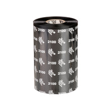 Zebra 2100 Wax Ribbon, 6.85" x 2955', 6 Rolls per Case - 02100BK17490 - official Zebra product image