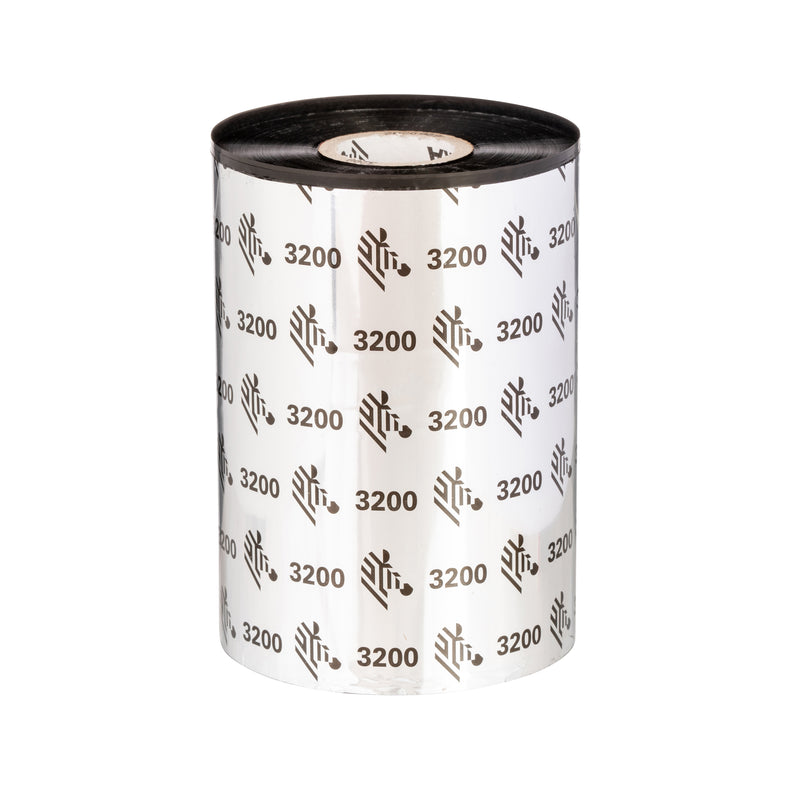 Zebra 3200 Wax/Resin Ribbon (110mm x 74m, 4.3", 12/Case) - official Zebra product image