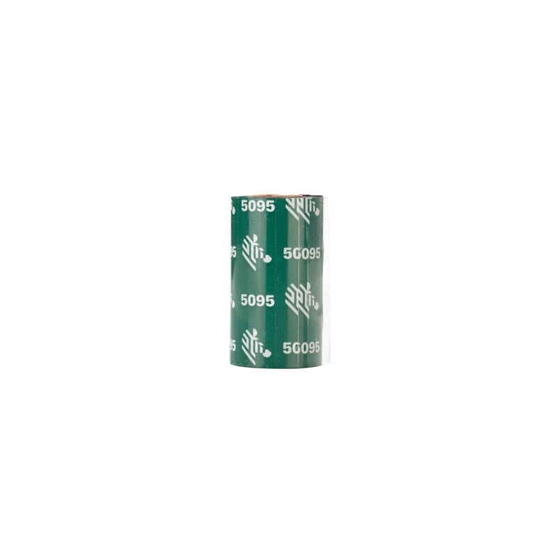 Zebra Resin Ribbon, 57MMX74M (2.24INX242FT), 5095; High Performance, 12MM (0.5IN) Core, 2" Core Length for ZD411 and ZD611 - 05095ZD25707 - official Zebra product image