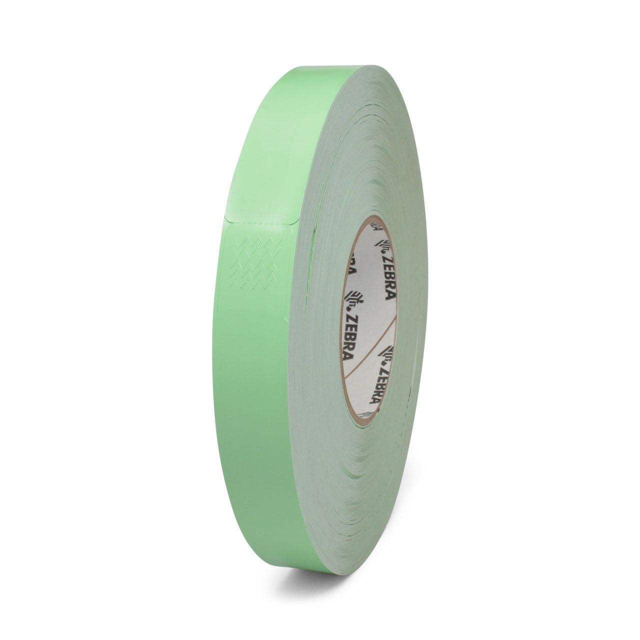 Zebra Green Z-BAND Fun PolyPropylene Wristband, Direct Thermal, 1" x 10", 3" Core, 8" OD - 10012714-4