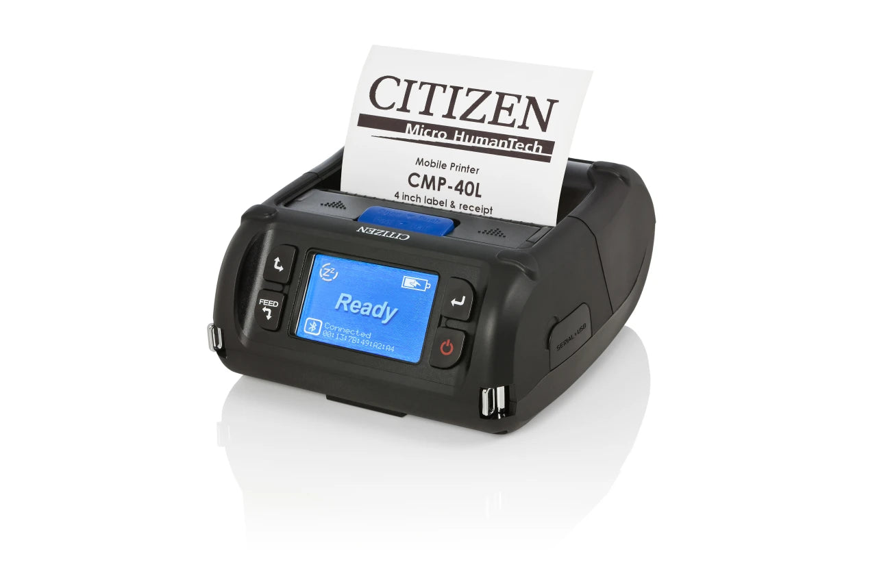 Citizen Mobile Ptr CMP-40 Label WiFi 2.4GHz & USB ESC/POS* & CPCL* (CMP-40WFUCL)