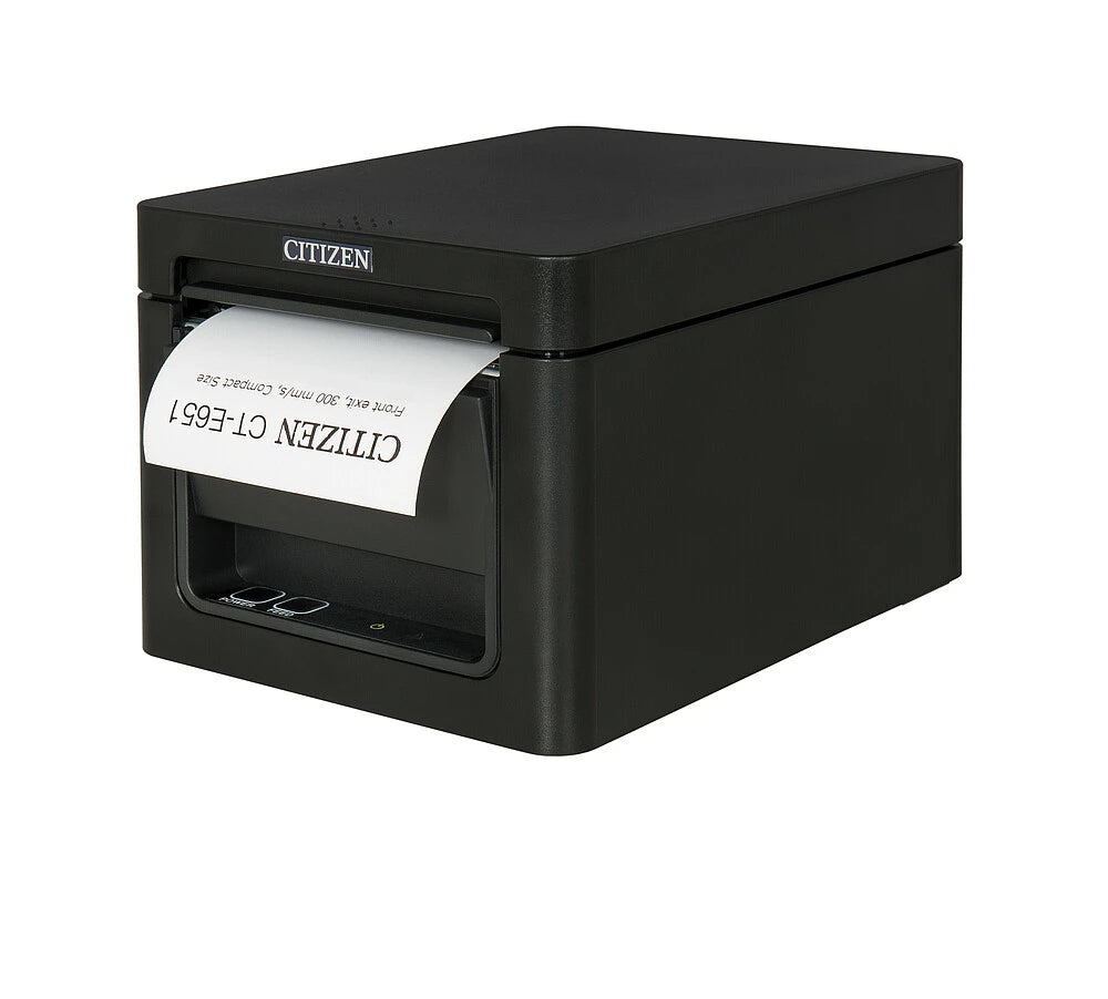 Citizen Thermal POS CT-E651 Front Exit USB LAN(XML) 2.4G & 5G Wifi BK (CT-E651ETXW5UBK)