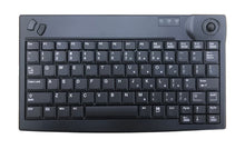 KSI MiniTB USB Compact Keyboard with Integrated Trackball Mouse Black
