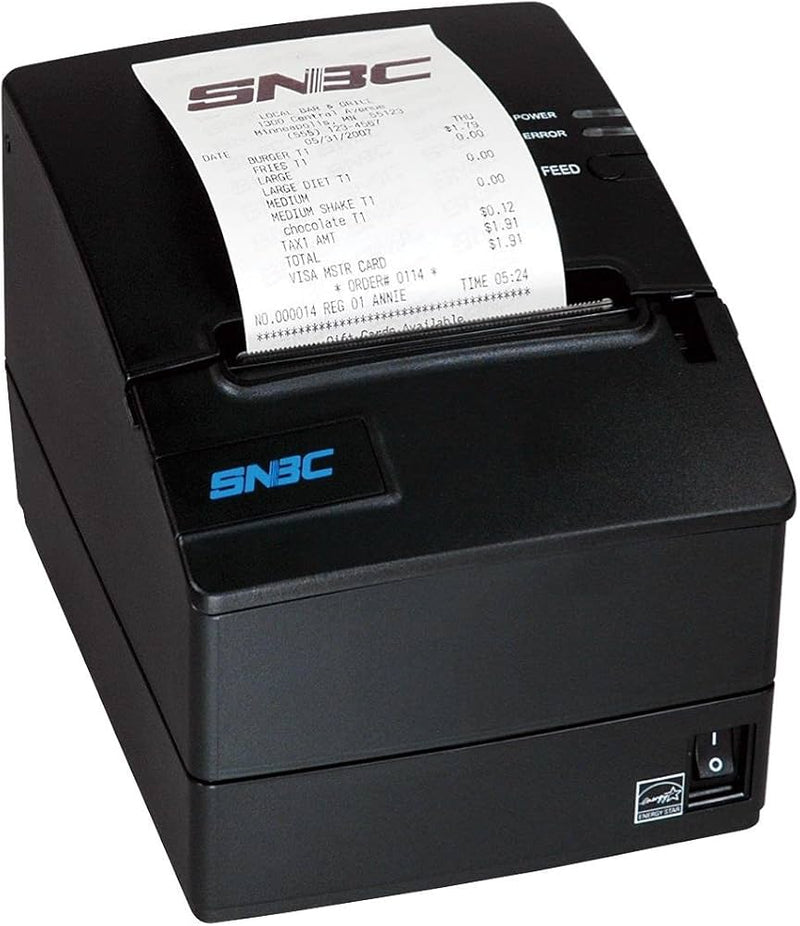 SNBC BTP-R180II Receipt Printer – 3 1/8" Thermal, USB, Serial, Ethernet POS