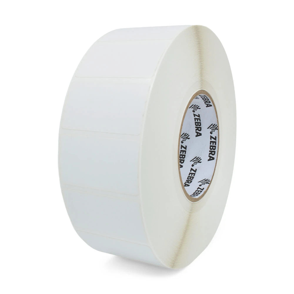 Zebra, Zebra, Consumables, Z-Select 4000D Paper Label, Direct Thermal, 2.25" X 1.25", 3" CORE, 8" OD, 3770 Labels PER ROLL, NOT Perforated, 8 Rolls PER CASE