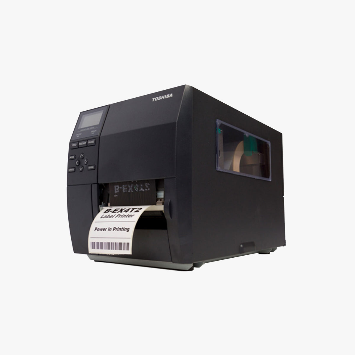 Toshiba Tabs, Industrial Direct Thermal Printer, 4" 200 DPI 12 Ips - Left - Flat Head - ETHERNET/USB - Zpl - BEX4D2GS12M01
