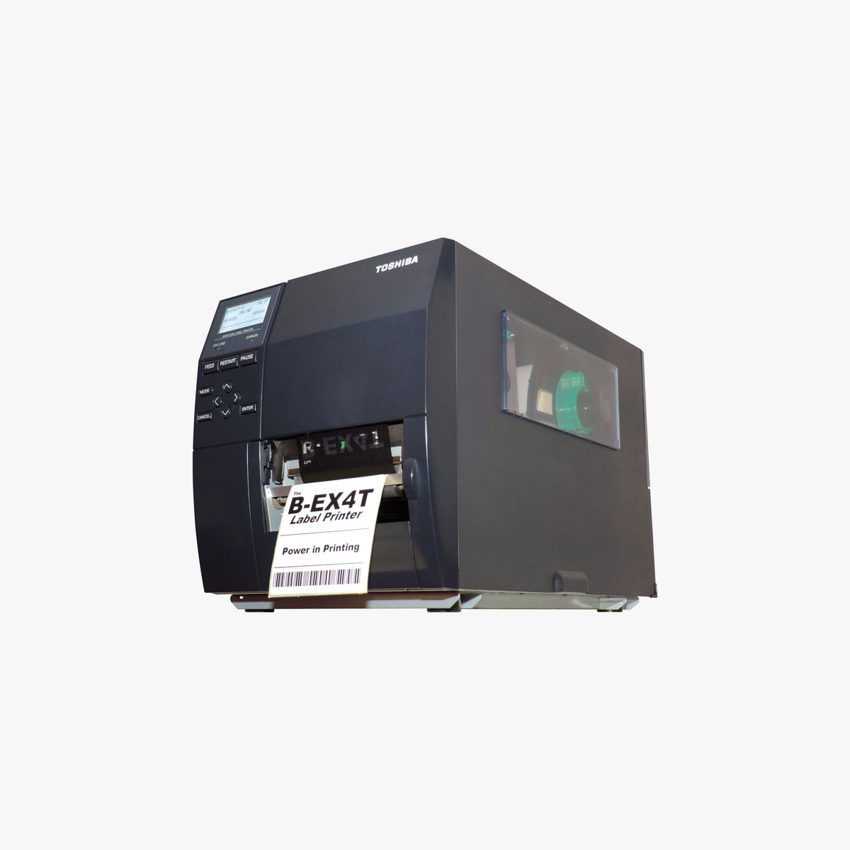 Toshiba Tabs, Industrial Thermal Transfer Printer, 4" 200 DPI 14 Ips - Center - Near Edge - ETHERNET/USB - Zpl - BEX4T1GS12DM01