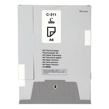 Brother Mobile Mprint, Cut Sheet Thermal Paper, Size A6, 4.1IN X 5.8IN, 50 Sheets per Cassette, 20 Cassettes per Case - C211S - official Brother Mobile product image