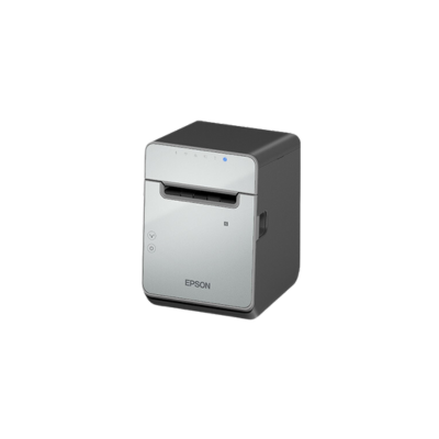 Epson, TM-L100, Linerless Thermal Label Printer, 40/58/80 Media, USB & Ethernet, Black, Includes PS-180