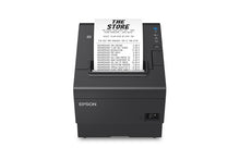Epson TM-T88VII-052, Thermal Receipt Printer, Black, USB & Ethernet, Interfaces, with Autocutter, PS-190 Power Supply & AC Cable (C31CJ57052) - official Epson product image