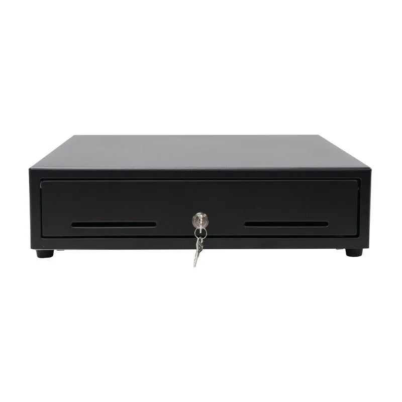 Star Micronics Cash Drawer, CD5-1617BK55-S2, Max Cash Drawer, Black, 16WX17D, Printer Driven, 5BILL-5COIN, Dual Media Slots, CD1 Cable Included