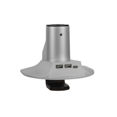 HAT Design Works, Snap On Charging Cap for Single Top Down Mount, Silver