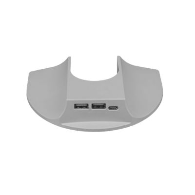 HAT Design Works, Snap On Charging Cap for Single Top Down Mount, Silver