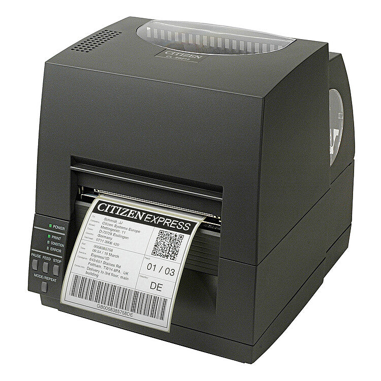 Open Box Citizen CL-S621 Thermal Transfer/Direct Thermal Barcode Printer, 4-Inch, 203 dpi, Ethernet - official Citizen product image