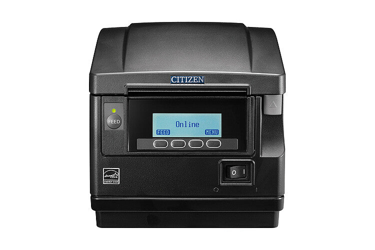 Citizen CT-S851III Ethernet/Wi-Fi Receipt Printer, Front Exit, USB + Ethernet + Wi-Fi (WFN4), Black - official Citizen product image