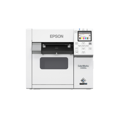 Epson, CW-C4000, Colorworks 4" Color Gloss Label Printer, Autocutter, USB, Ethernet, & Serial