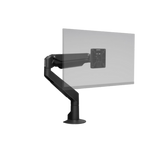 HAT Design Works, Single Monitor Arm with Top Down Mount Black