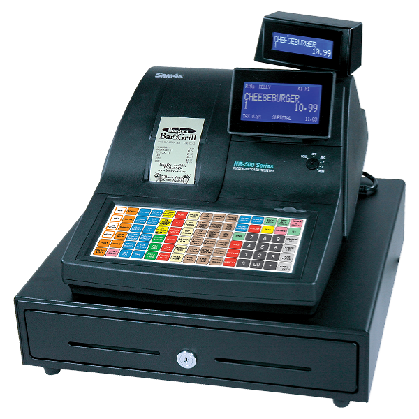 SAM4s NR-510BE flat keyboard commercial cash register