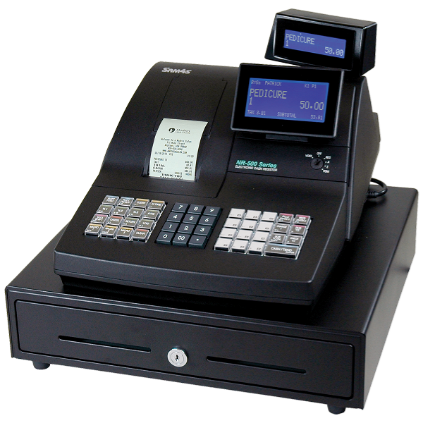 SAM4s NR-510RBE raised keyboard commercial cash register