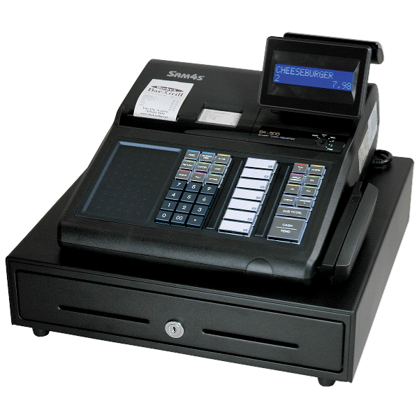 SAM4s ER-915E raised keyboard dual printer cash register