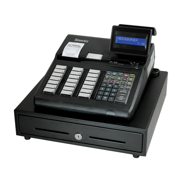 SAM4s ER-945E raised keyboard dual printer cash register