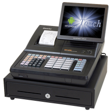 SAM4s SAP-630II RT raised keyboard Android POS terminal with printer cash drawer and customer display