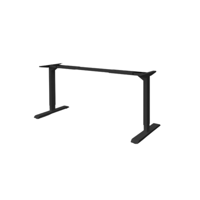HAT Design Works, Electric Height Adjustable Table Base. 2-Stage, Long Extension, Black