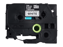 Brother Mobile 0.94 in X 26.2 Ft (24MM X 8M), Black Ink on White Label, 5 Pack - HGE2515PK - official Brother Mobile product image