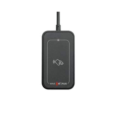 RFIdeas WAVE ID Plus Mini w/iCLASS SE & Seos Black 5v Pin 9 RS-232 Reader RDR-80031BK5 (RDR-80031BK5)